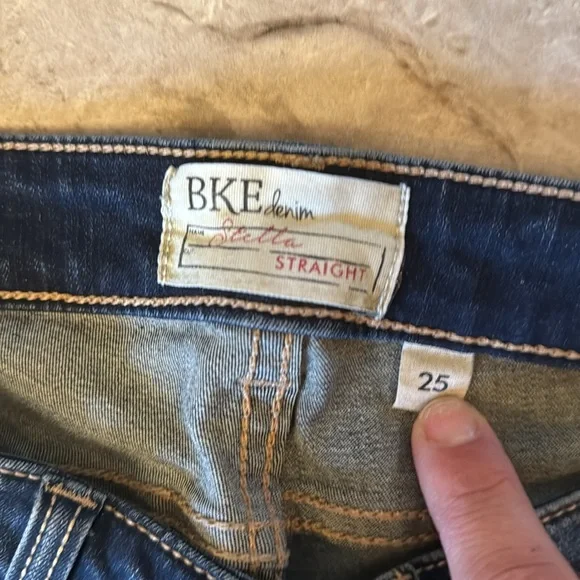 BKE denim Stella straight size 25 - Picture 3 of 8